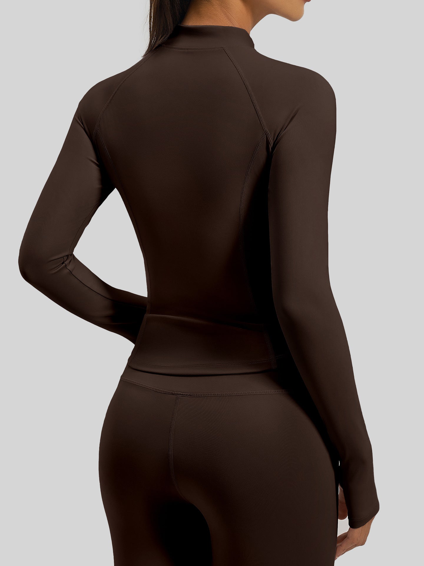 Slim Fit Thumbhole Athletic Jacket