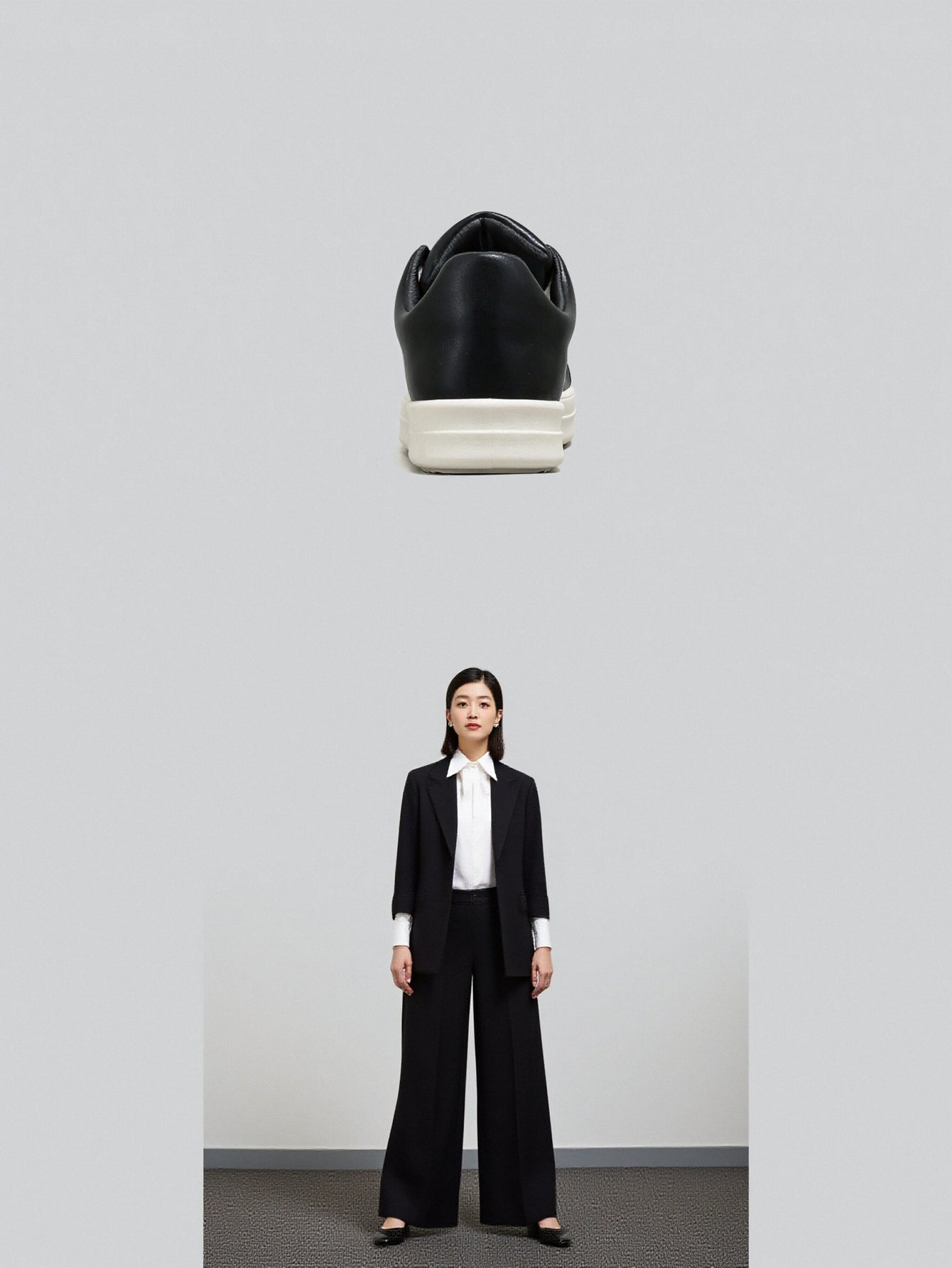 Leather Toe Cap Casual Sneakers