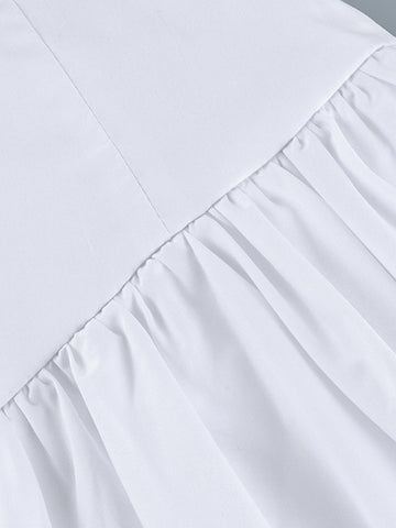 High Waisted Voluminous Bubble Mini Skirt