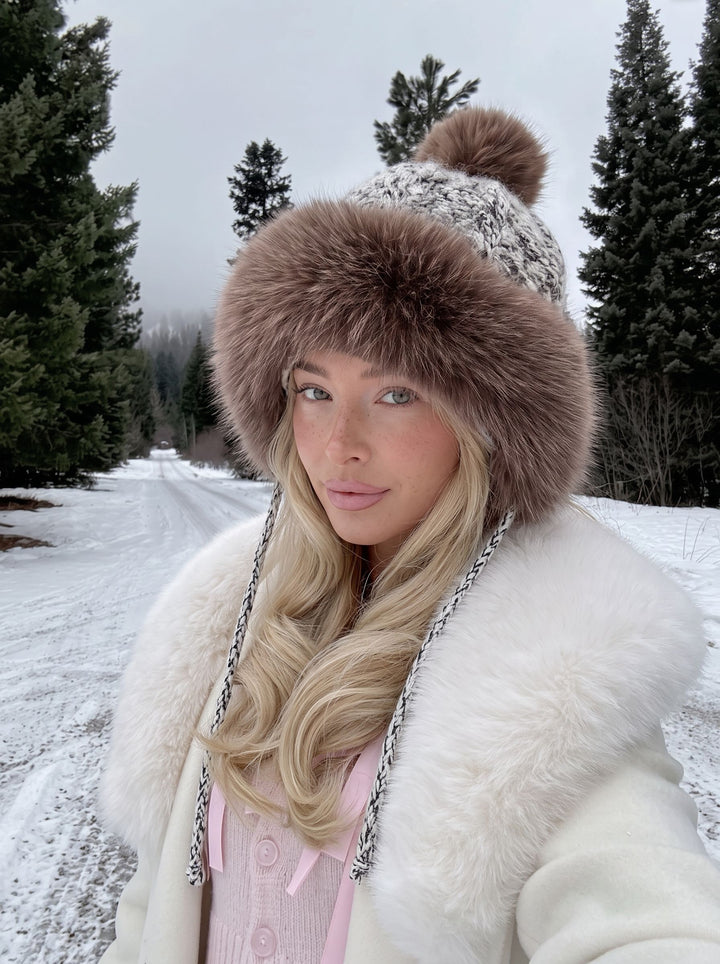Cozy Faux Fur Pom Pom Hat