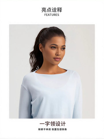 Lightweight Breathable Long Sleeve Workout Tee