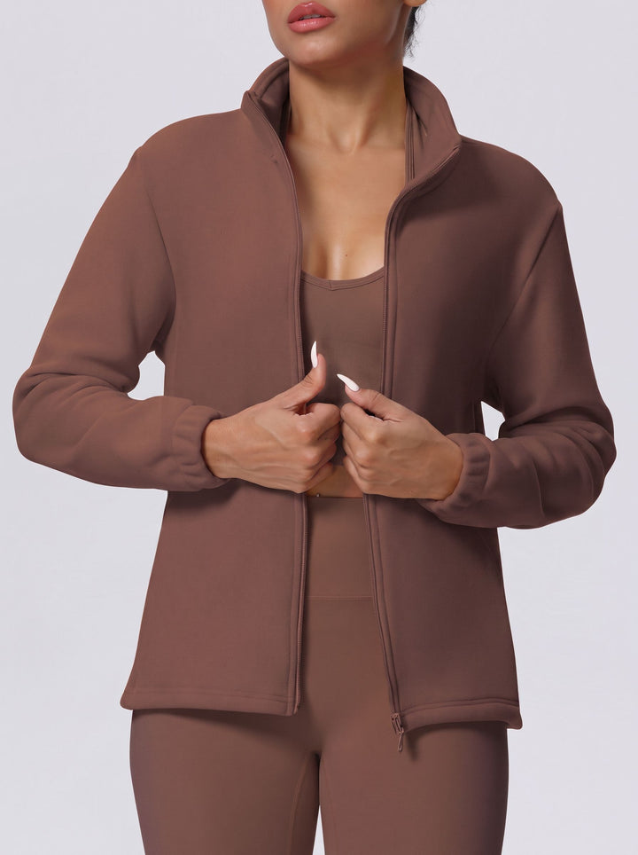 Cozy Fleece Full Zip Sports Fleece-Lined Jacket