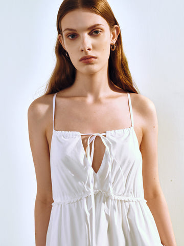 Urban Revivo A-Line Cami Dress-White