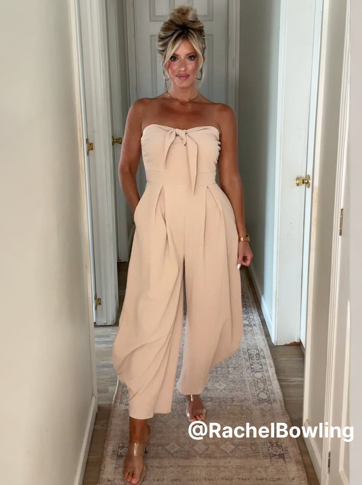 Strapless Balloon Pants Fashionable Jumpsuit