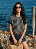 Casual Striped Relaxed Fit T-Shirt