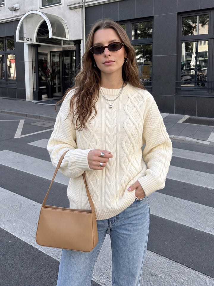 Cozy Oversized Cable Knit Sweater