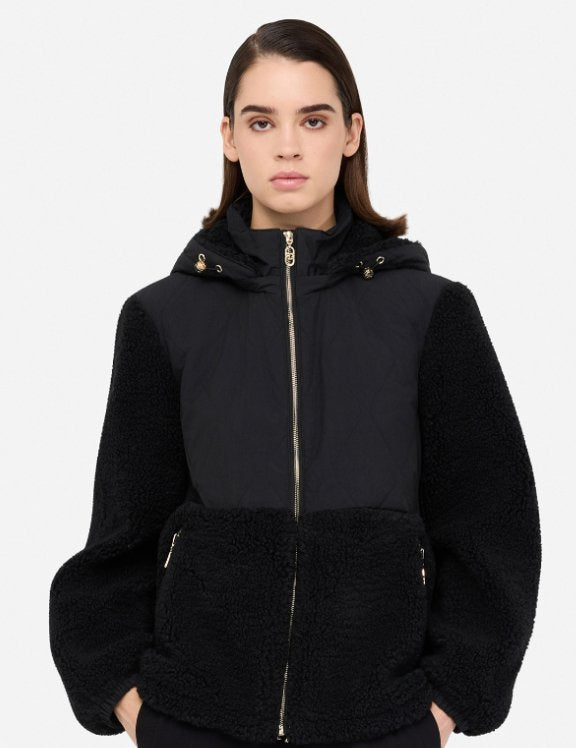 Cozy Sherpa Quilted Hooded Jacket