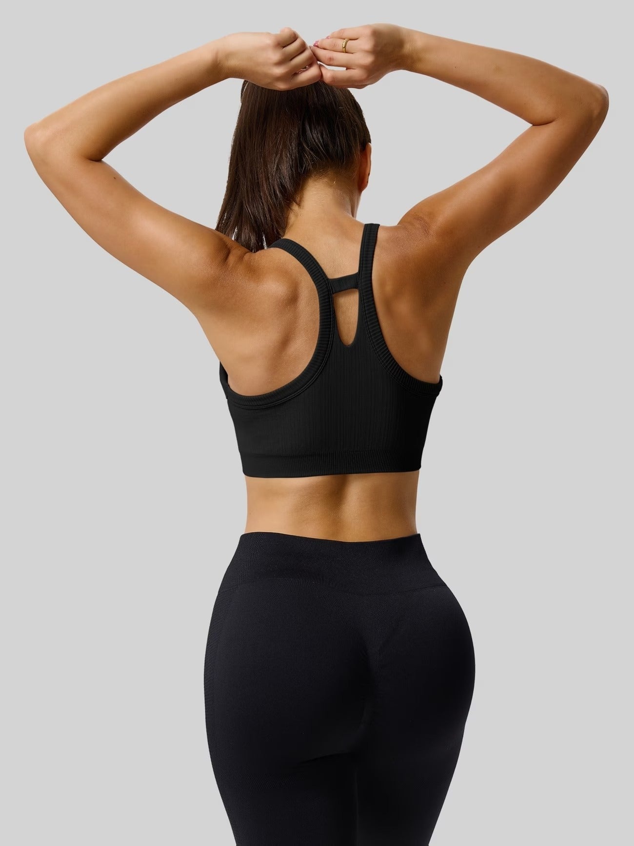 Seamless Ribbed Racerback Yoga Tank