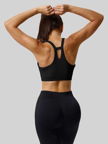 Seamless Ribbed Racerback Yoga Tank