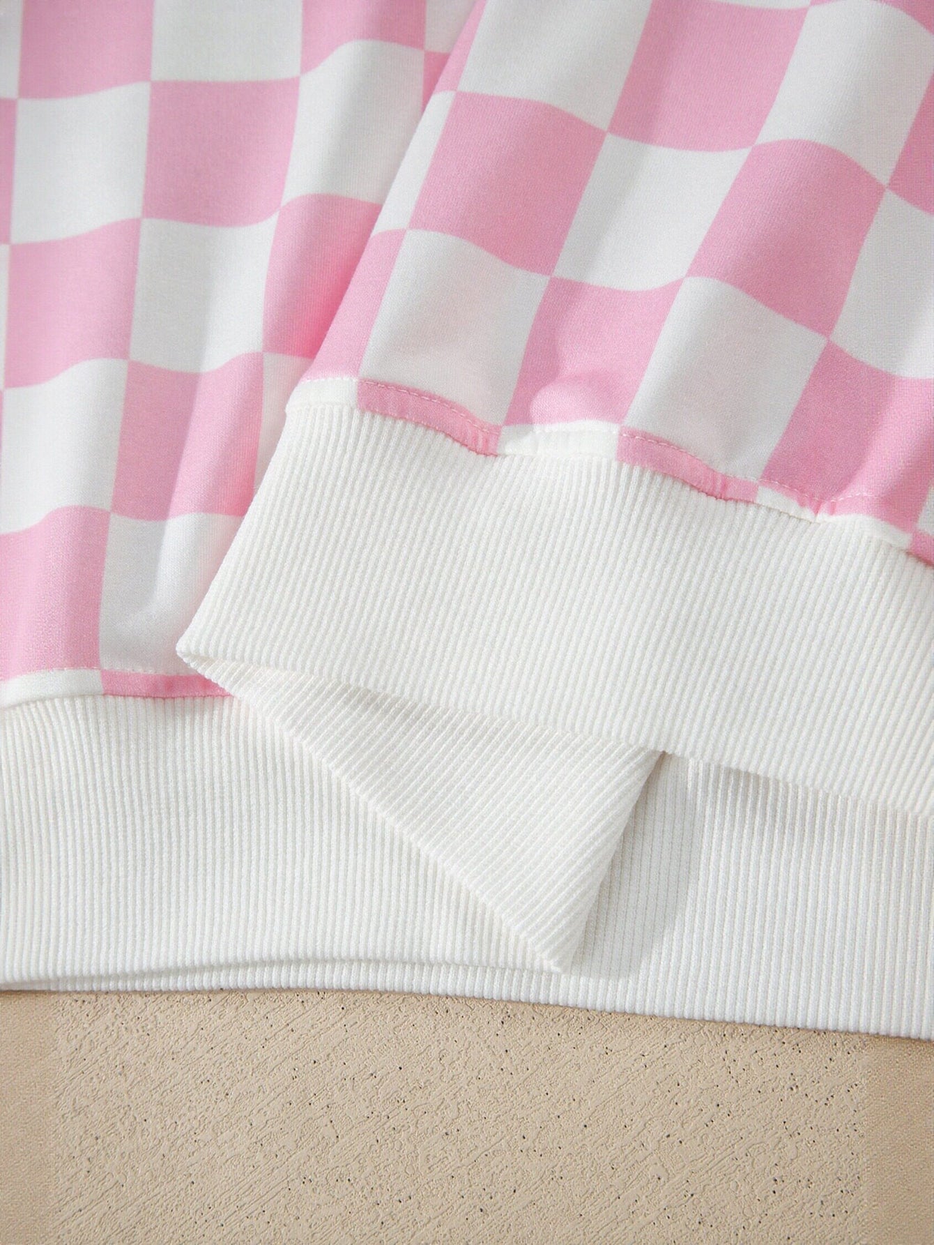 Comfy Checkered Knit Short Set