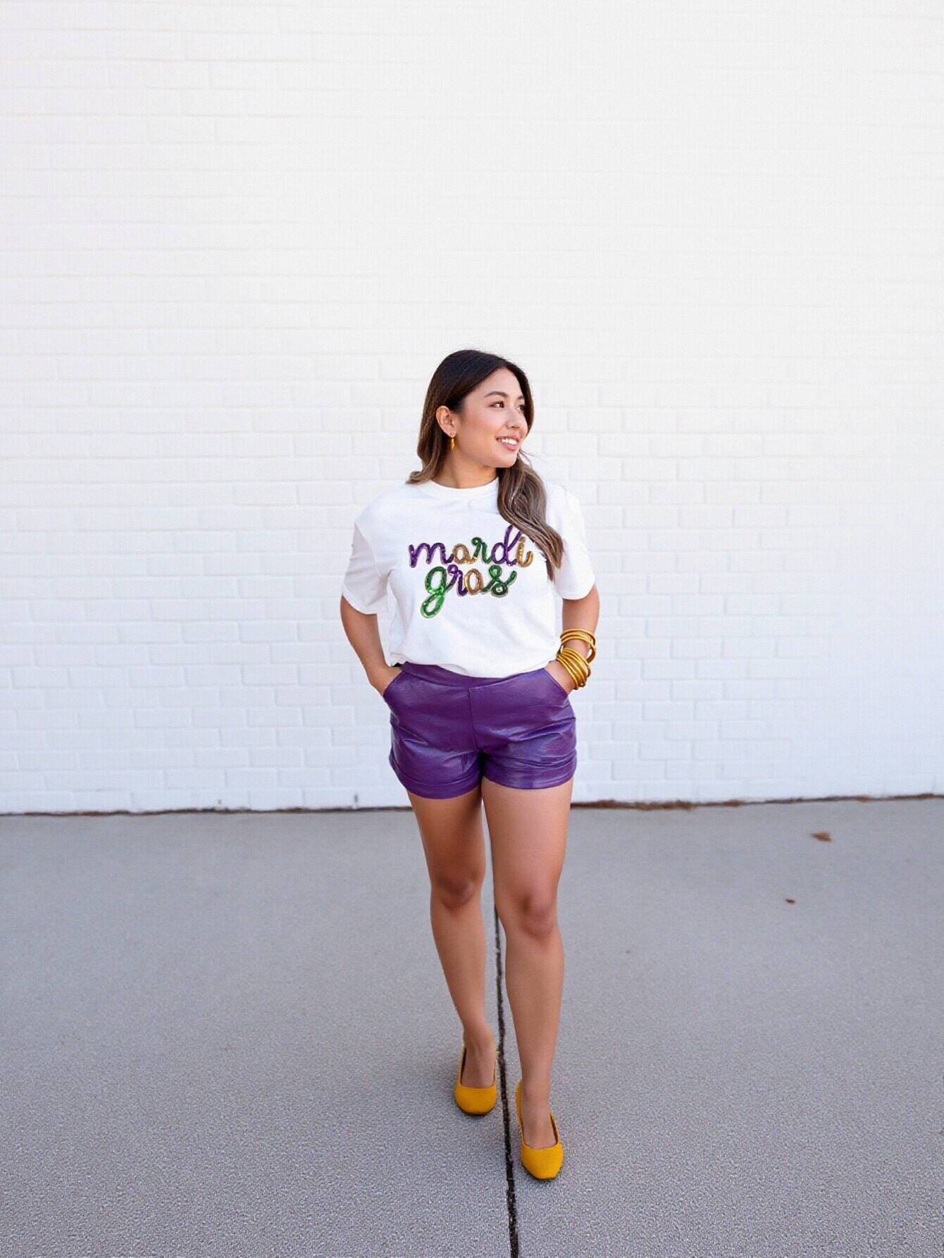 Cropped Sequined T-Shirt