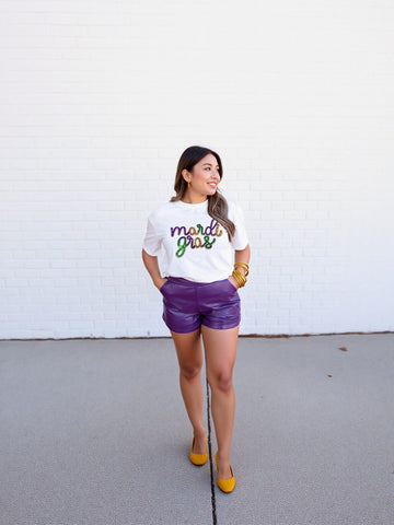 Cropped Sequined T-Shirt