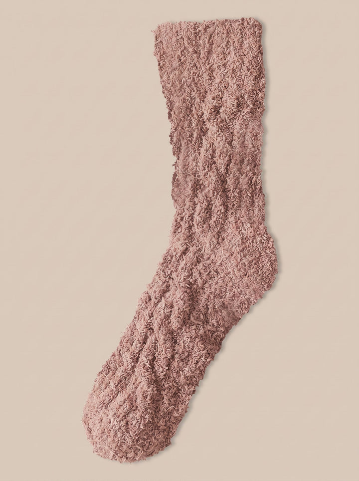 Cozy Plush Cable Knit Socks