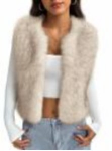 Cozy Plush White Faux Fur Vest