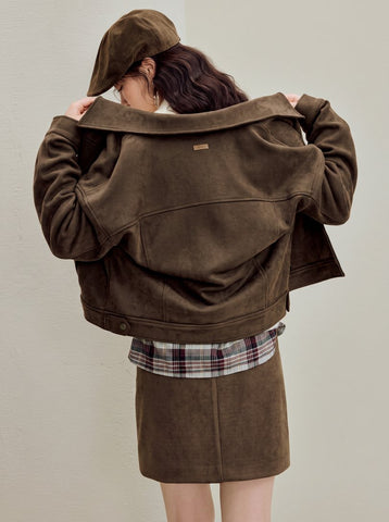 Cozy Suede Scuba Women Jacket