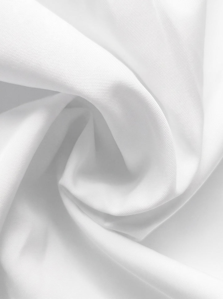 Oversized Balloon Sleeve White Shirt Dress