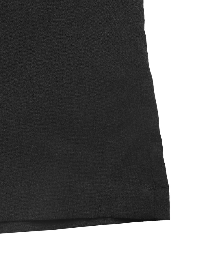 Bow-Belt Zigzag-Stitch Sweet Pants