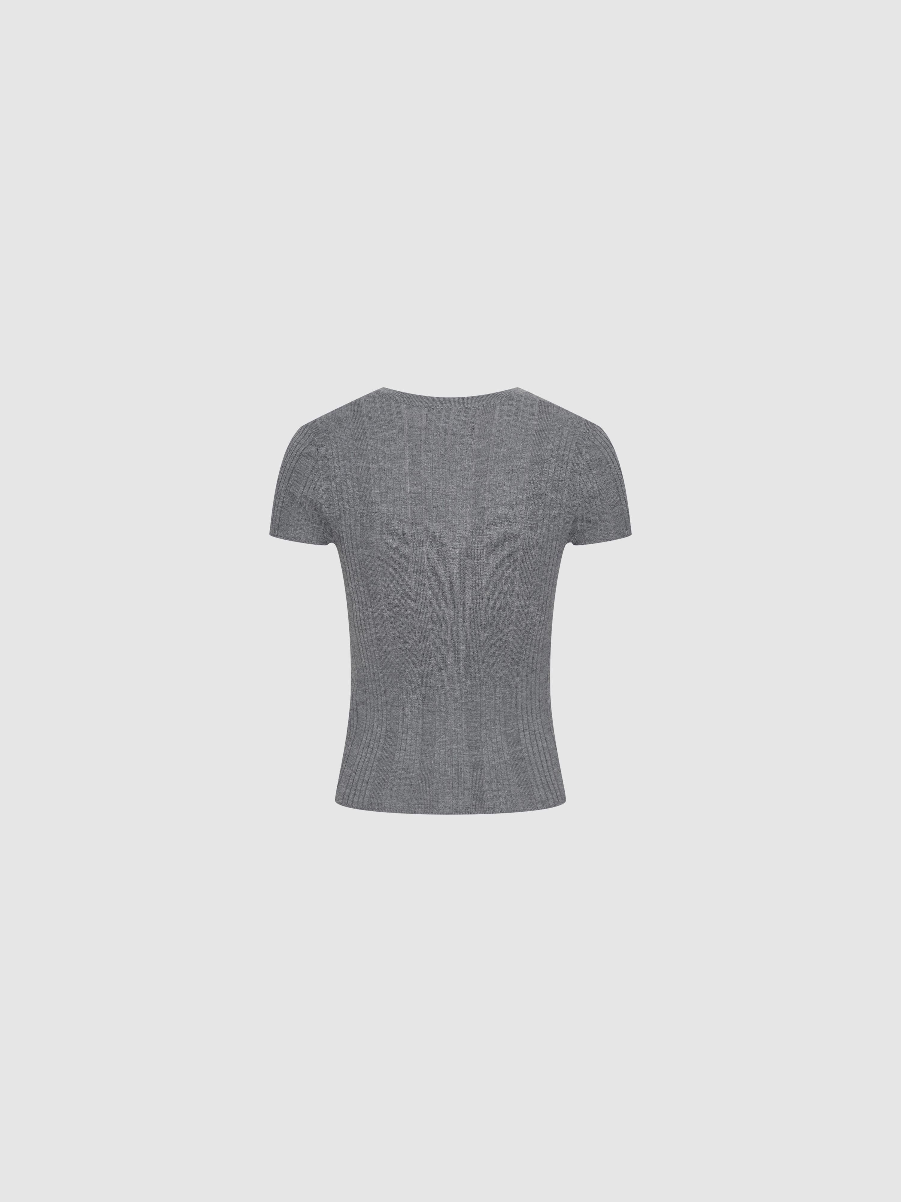 Striped Skinny-Fit Knitted T-Shirts