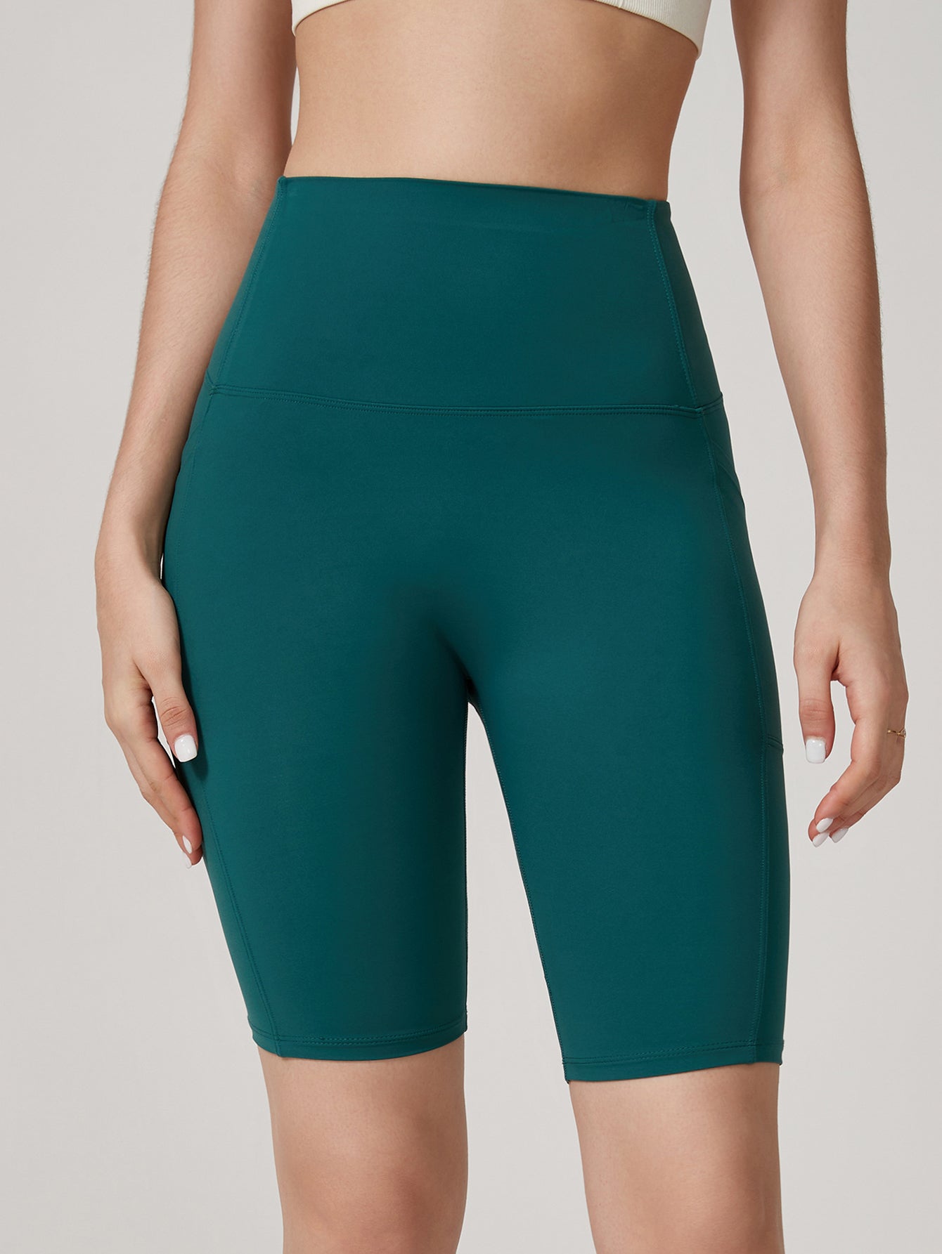 Compression Performance Bike Shorts-Green