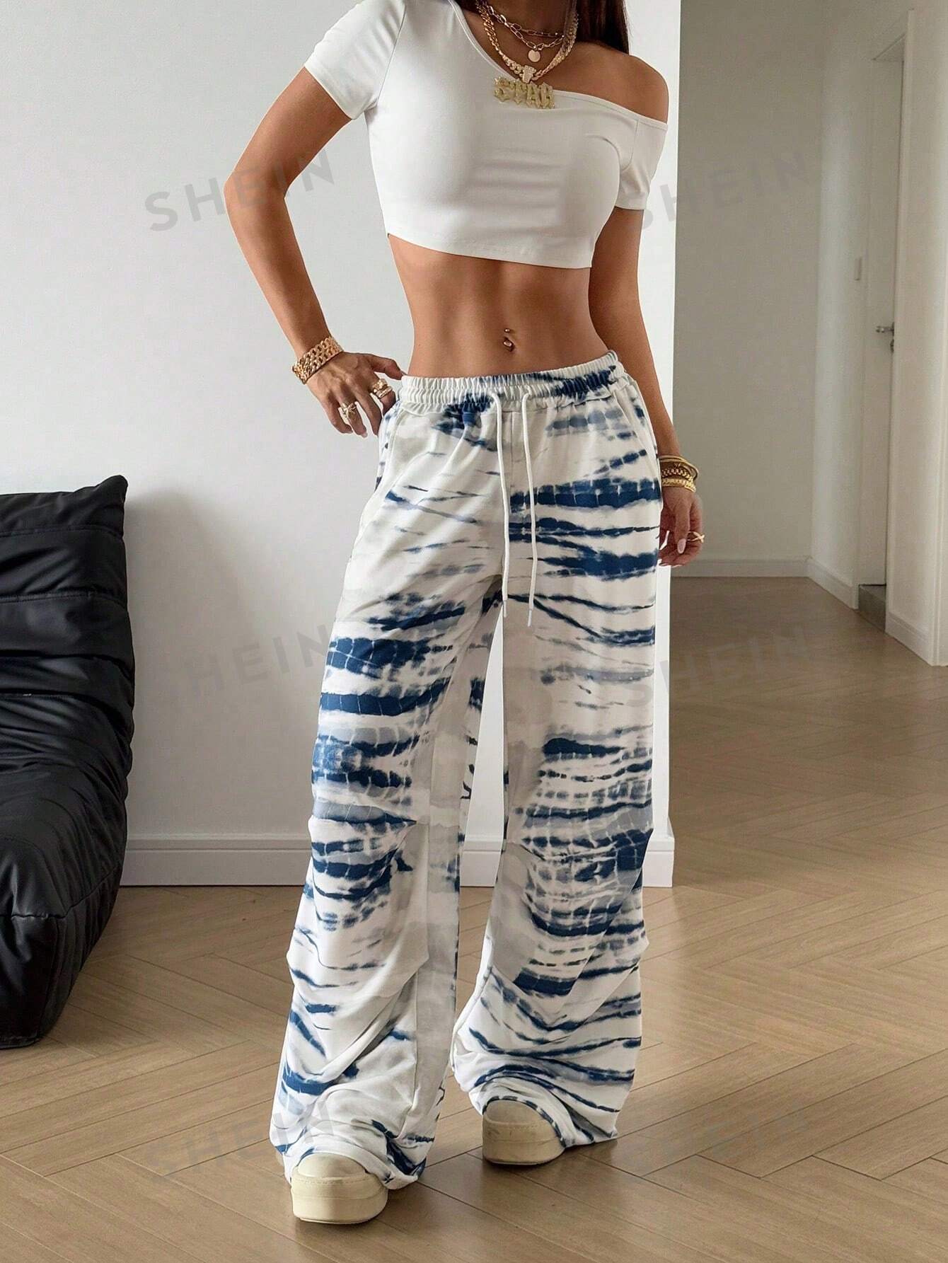 High Waisted Tie Dye Lounge Pants