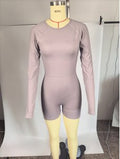 Seamless Long Sleeve Workout Romper