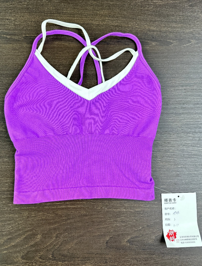 Seamless Crisscross Back Yoga Tank Top