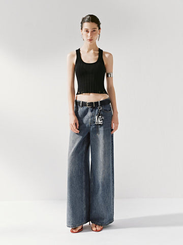Urban Revivo Denim Jeans-Blue