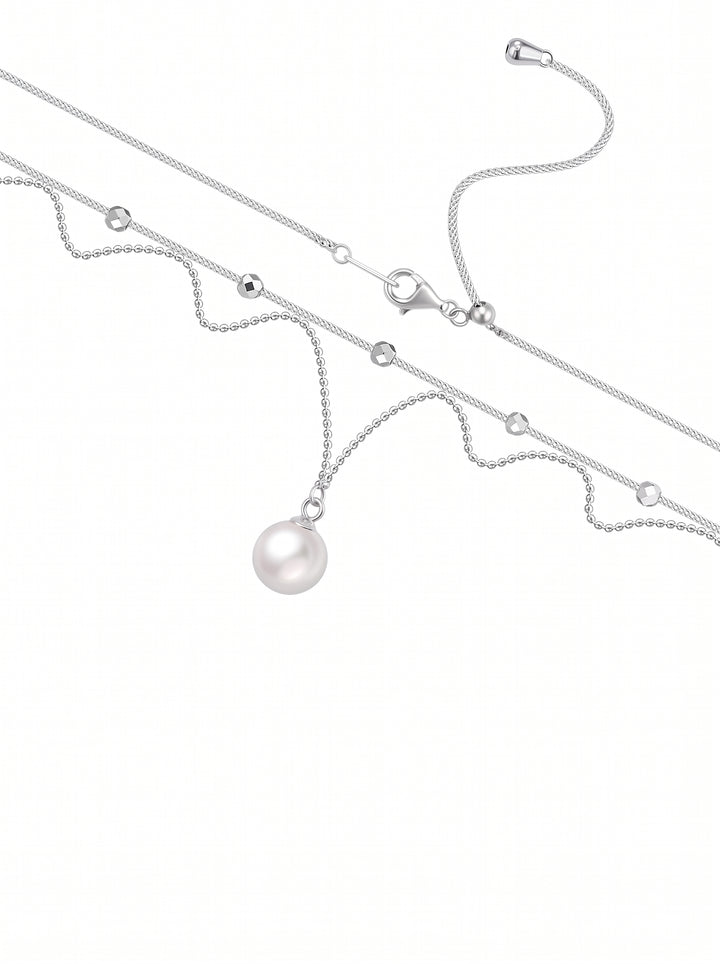 Elegant Layered Pearl Dainty Necklace
