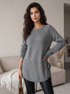 Cozy Side Tie Knit Sweater