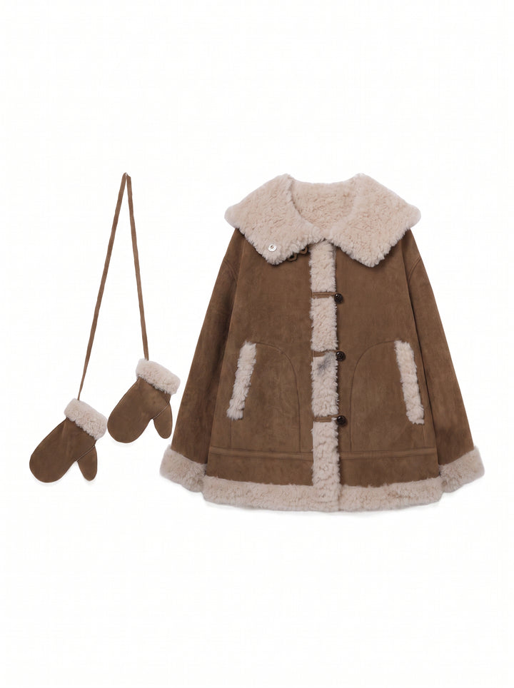 Cozy Faux Shearling Hooded Jacket