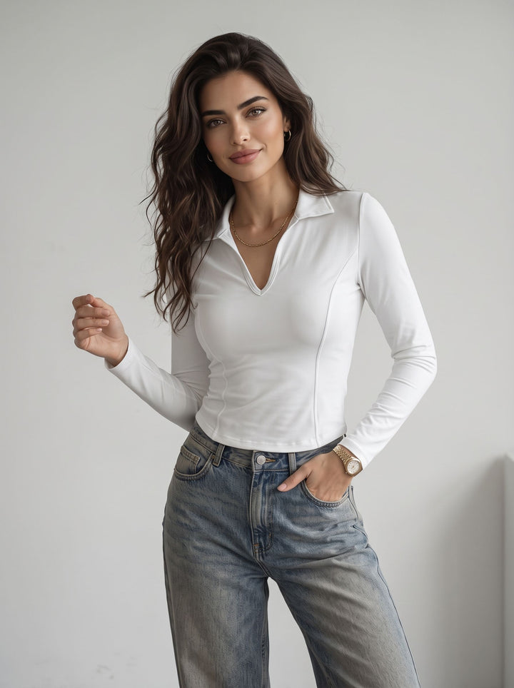 Slim Fit Collared Athletic Shirt