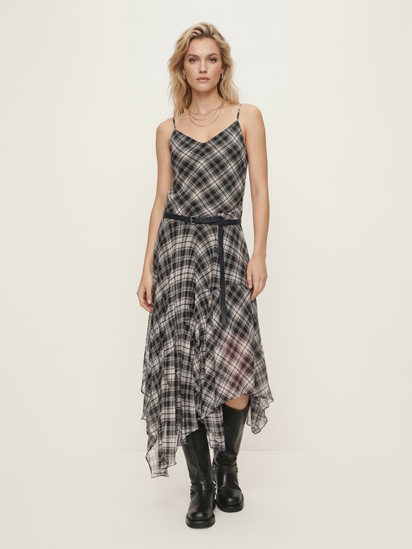 Asymmetrical Hem Cami Dress