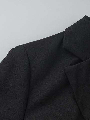 Elegant Double Breasted Blazer Dress
