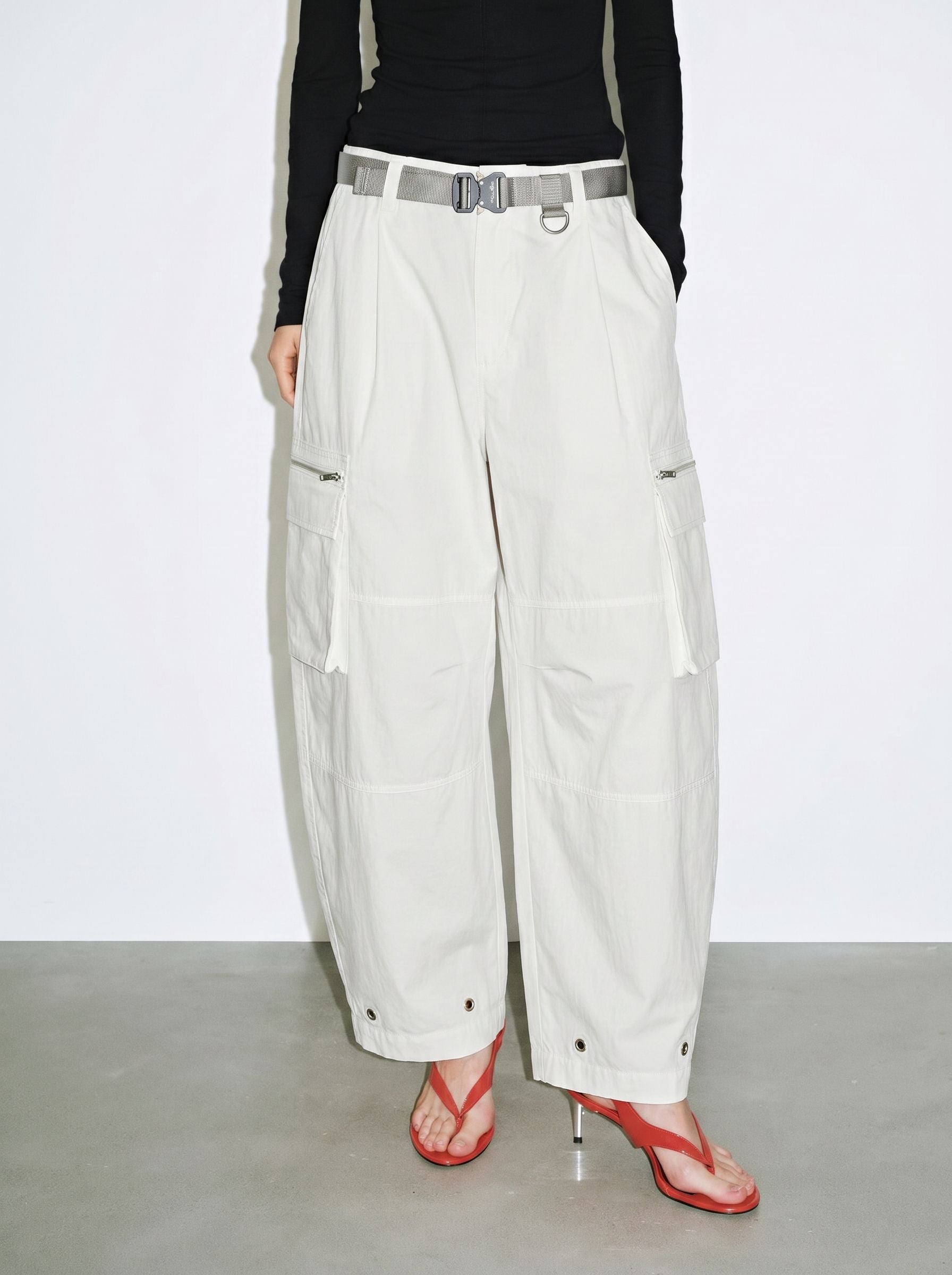 Wide Leg Side Pocket Pants