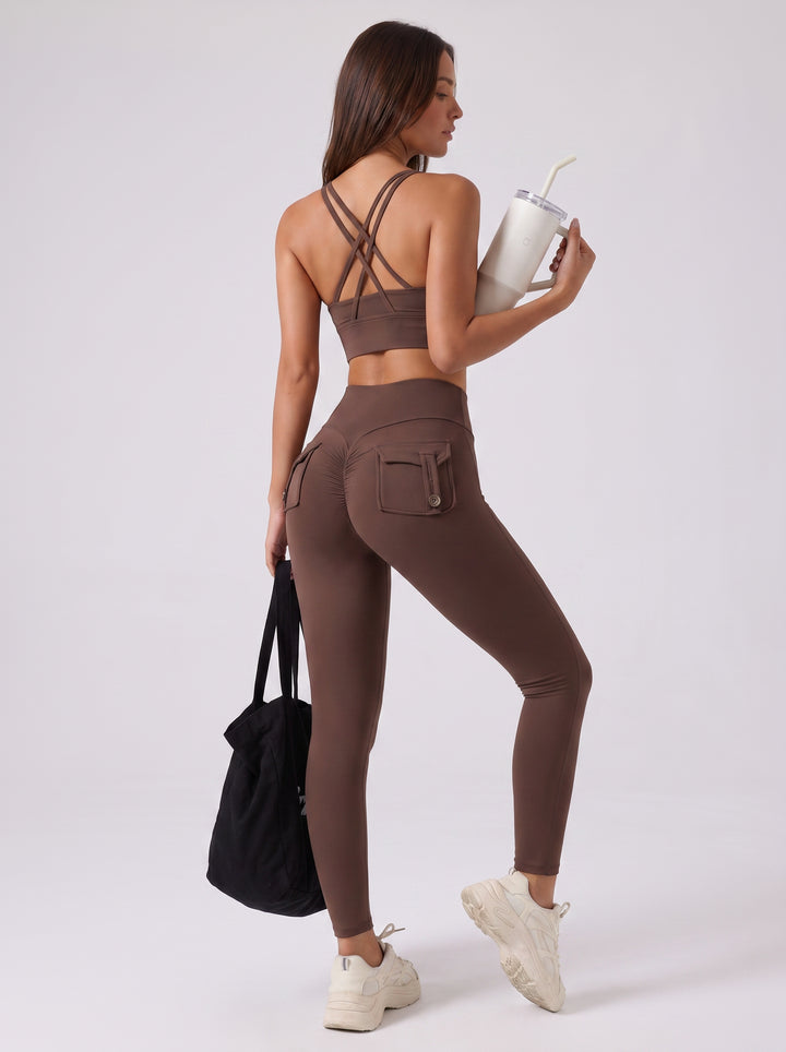 Scrunch Butt Cargo Pocket Yoga Leggings