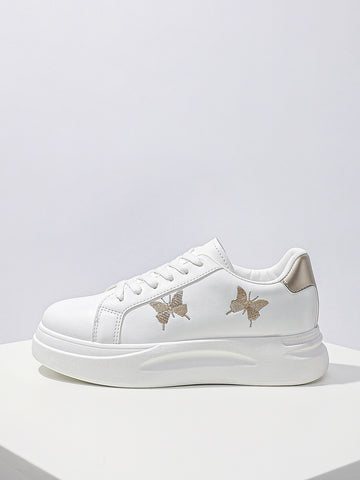 Butterfly Embroider Minimalist Fashion Shoes