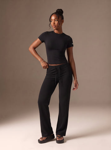 Seamless Fitted Lounge Pants Set