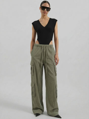 Relaxed Cargo Straight Pants