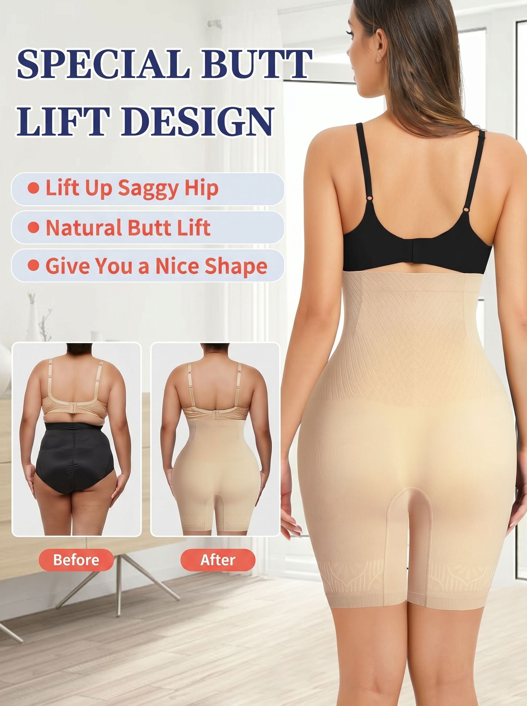 Seamless High Waisted Tummy Control Shapewear