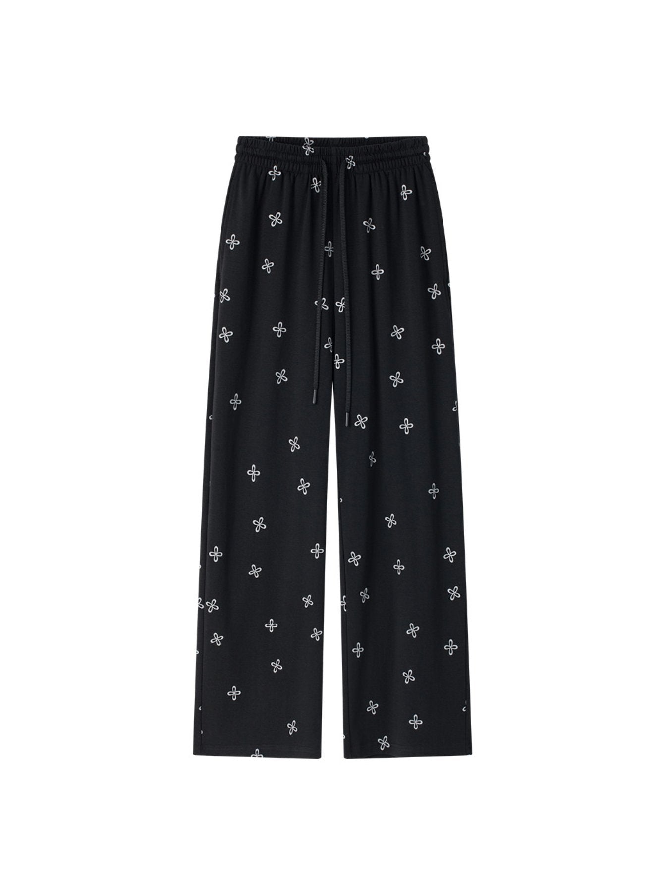 High Waisted Printed Wide Leg Pants