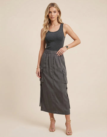 Paneled Detail Tank Dress