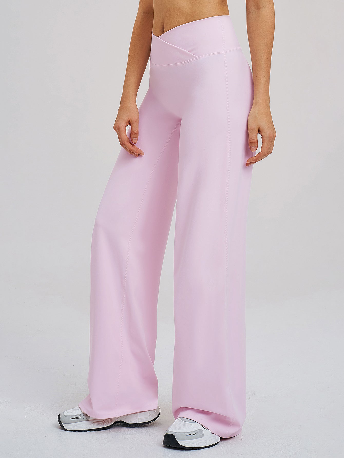Crossover Waist Flare Leggings
