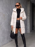 Hooded Longline Puffer Coat