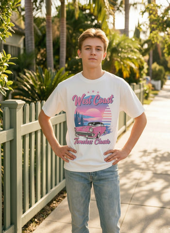 Vintage Retro Car Graphic T-Shirt