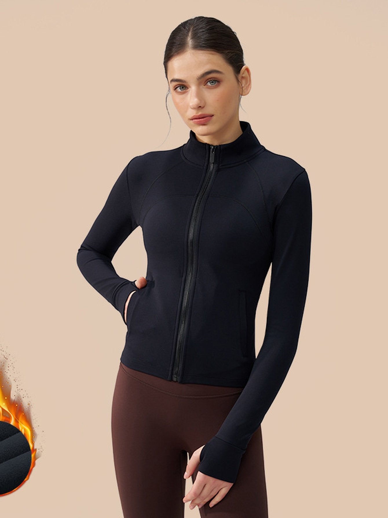 Thermal Slim Fit Yoga Jacket