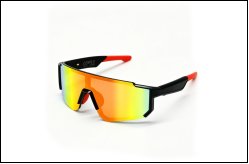Reflective Shield Sport Cycling Sunglasses