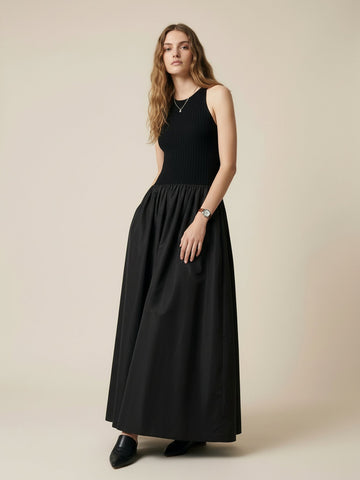 Sleeveless Paneled Tank Dress