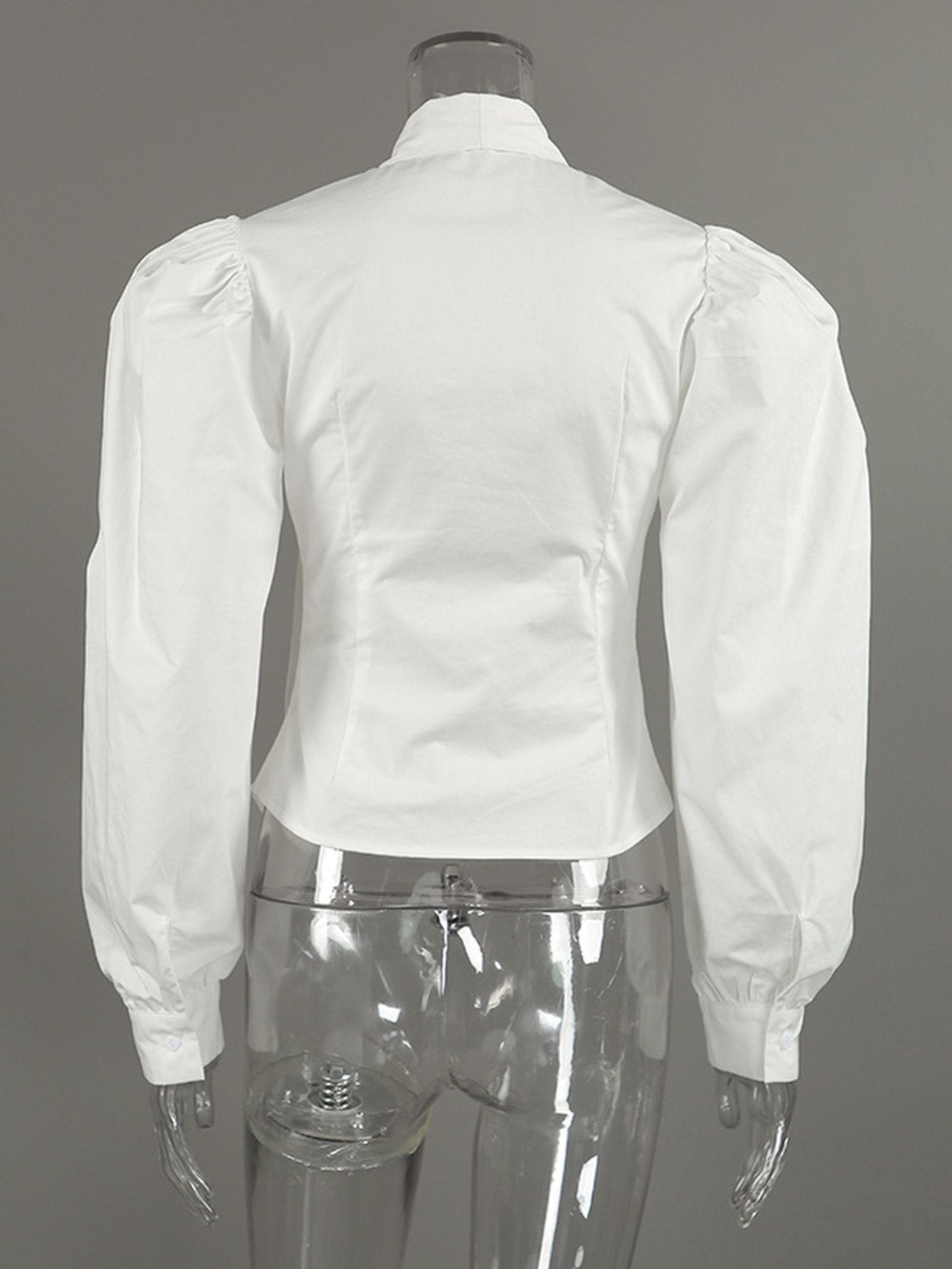 Puff Sleeve Bow Tie Blouse