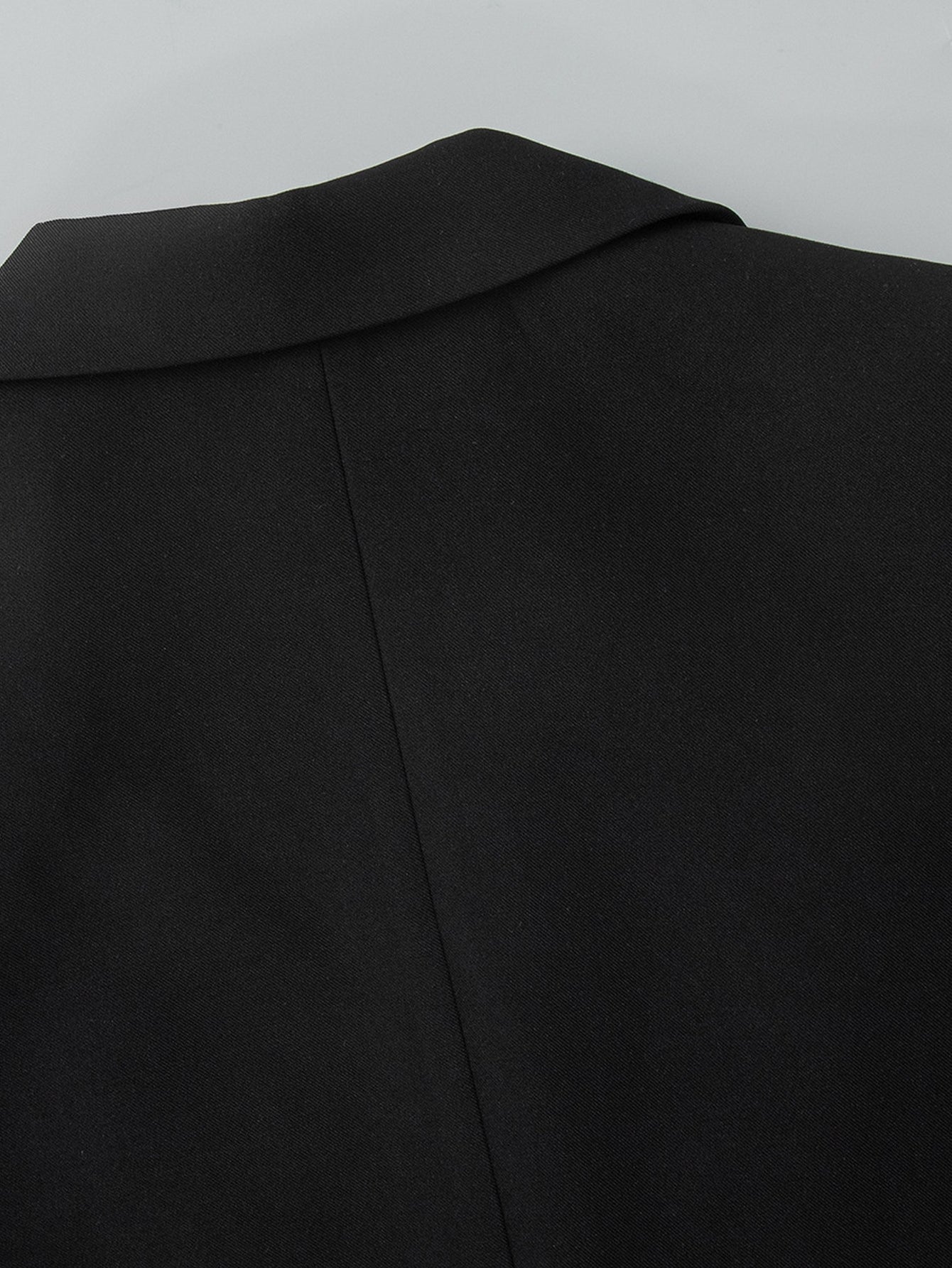 Elegant Lace Trim Fitted Blazer