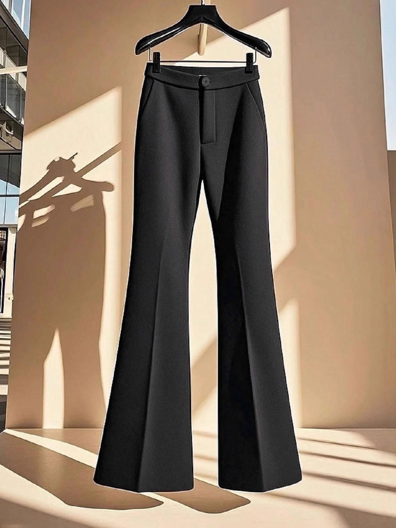 High Waisted Slim Flare Pants